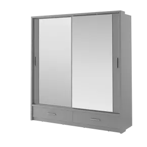 Buy Arti 24 - 2 Sliding Door Wardrobe Grey Matt 200cm, Colour: Grey Matt, Item Width: 200, 3 from Furnituretta