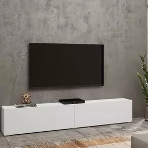 Buy Ava 40 TV Cabinet White Matt 180cm, Colour: White Matt, Item Width: 180, 2 from Furnituretta