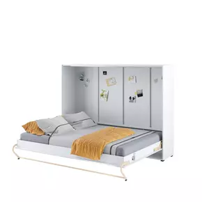Buy CP-04 Horizontal Wall Bed Concept White Gloss 140cm, Size: 140 x 200cm, Colour: White Gloss from Furnituretta