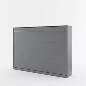 Buy CP-04 Horizontal Wall Bed Concept Grey Matt 140cm, Colour: Grey Matt, Size: 140 x 200cm, 2 from Furnituretta