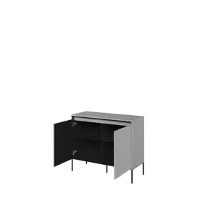 Buy Trend TR-02 Sideboard Cabinet Grey Matt 98cm, Colour: Grey Matt, Item Width: 98, 2 from Furnituretta