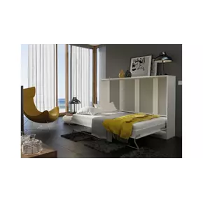 Buy CP-04 Horizontal Wall Bed Concept White Gloss 140cm, Size: 140 x 200cm, Colour: White Gloss, 6 from Furnituretta