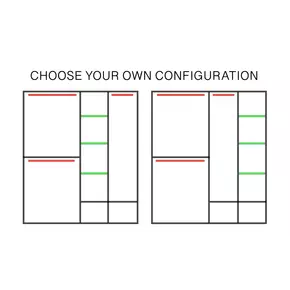 Buy Arti AR-17 Sliding Door Wardrobe Oak Shetland 180cm, Colour: Oak Shetland, Item Width: 180, 5 from Furnituretta