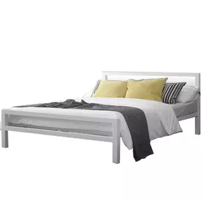 Buy City Block White Double Bed, Colour: White, Size: 4ft 6/Double, Item Width: 138.5 from Furnituretta