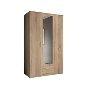 Buy Karl Hinged Door Wardrobe Oak Sonoma 120cm, Colour: Oak Sonoma, Item Width: 120, 5 from Furnituretta