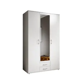 Buy Karl Hinged Door Wardrobe 120cm, Colour: White, Item Width: 120, 5 from Furnituretta