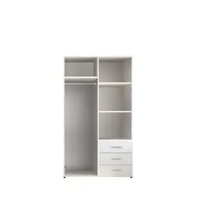 Buy Harry 2 Door Wardrobe 100cm, 4 from Furnituretta
