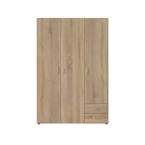 Buy Base Hinged Door Wardrobe Oak Sonoma 120cm, Colour: Oak Sonoma, Item Width: 120, 5 from Furnituretta