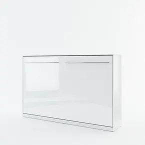 Buy CP-05 Horizontal Wall Bed Concept White Gloss 120cm, Colour: White Gloss, Size: 120 x 200cm, 2 from Furnituretta