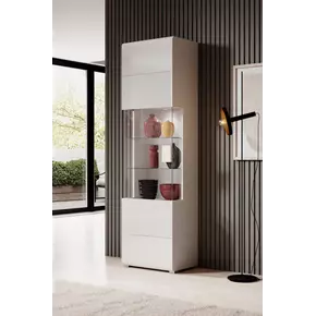 Buy Toledo 05 Display Cabinet White, Colour: White, Item Width: 61, 3 from Furnituretta