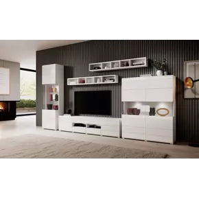 Buy Toledo 05 Display Cabinet White, Colour: White, Item Width: 61, 4 from Furnituretta