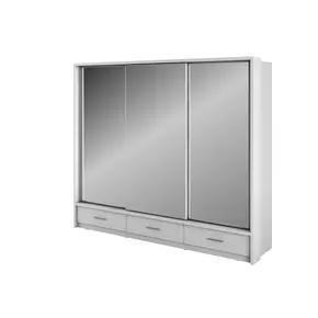 Buy Arti 23 - 3 Sliding Door Wardrobe White Matt 250cm, Colour: White Matt, Item Width: 250, 2 from Furnituretta