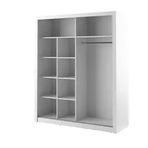 Buy Arti AR-08 Sliding Door Wardrobe White Matt 203cm, Colour: White Matt, Item Width: 203, 5 from Furnituretta