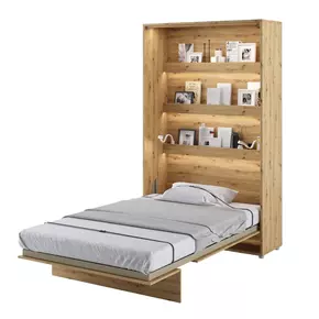 Buy BC-02 Vertical Wall Bed Concept Oak Artisan 120cm, Colour: Oak Artisan, Size: 120 x 200cm from Furnituretta