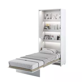 Buy BC-03 Vertical Wall Bed Concept White Gloss 90cm, Colour: White Gloss, Size: 90 x 200cm from Furnituretta