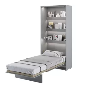 Buy BC-03 Vertical Wall Bed Concept Grey Matt 90cm, Colour: Grey Matt, Size: 90 x 200cm from Furnituretta