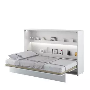 Buy BC-05 Horizontal Wall Bed Concept White Gloss 120cm, Colour: White Gloss, Size: 120 x 200cm from Furnituretta