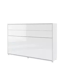 Buy BC-05 Horizontal Wall Bed Concept White Gloss 120cm, Colour: White Gloss, Size: 120 x 200cm, 2 from Furnituretta