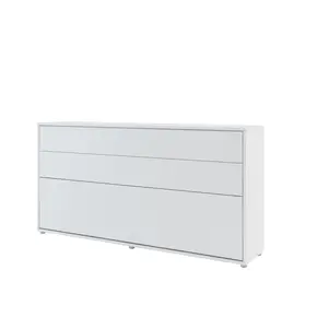 Buy BC-06 Horizontal Wall Bed Concept White Matt 90cm, Size: 90 x 200cm, Colour: White Matt, 2 from Furnituretta