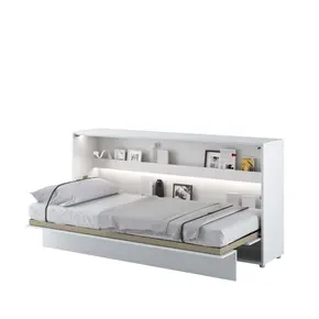 Buy BC-06 Horizontal Wall Bed Concept White Matt 90cm, Size: 90 x 200cm, Colour: White Matt from Furnituretta