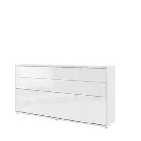 Buy BC-06 Horizontal Wall Bed Concept White Gloss 90cm, Colour: White Gloss, Size: 90 x 200cm, 2 from Furnituretta
