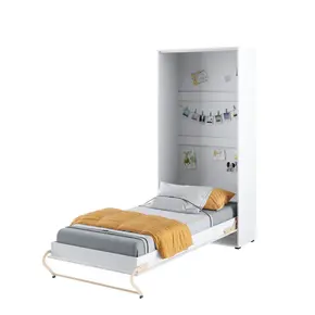 Buy CP-03 Vertical Wall Bed Concept White Gloss 90cm, Colour: White Gloss, Size: 90 x 200cm from Furnituretta