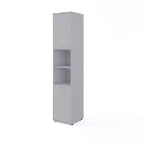 Buy CP-03 Vertical Wall Bed Concept 90cm with Storage Cabinet Grey Matt, Colour: Grey Matt, Size: 90 x 200cm, Item Width: 194, 4 from Furnituretta