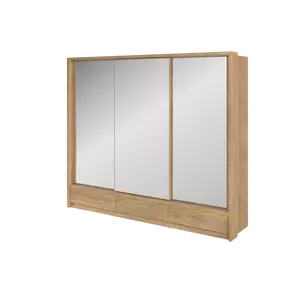 Buy Arti 23 - 3 Sliding Door Wardrobe Oak Shetland 250cm, Colour: Oak Shetland, Item Width: 250, 2 from Furnituretta