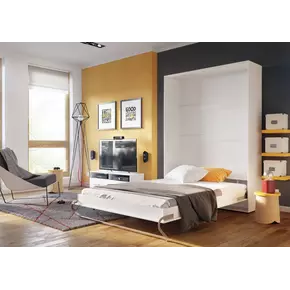 Buy CP-02 Vertical Wall Bed Concept White Gloss 120cm, Colour: White Gloss, Size: 120 x 200cm, 6 from Furnituretta