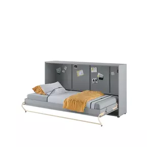 Buy CP-06 Horizontal Wall Bed Concept 90cm with Over Bed Unit Grey Matt, Colour: Grey Matt, Size: 90 x 200cm, Item Width: 215 from Furnituretta