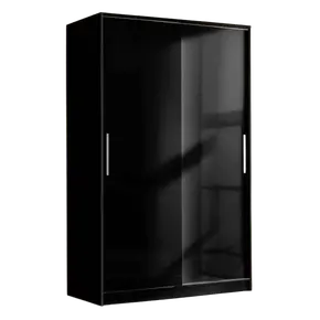 Buy Topline Sliding Robe 2 Door Black, 2 from Furnituretta