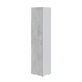 Buy Ross Narrow Universal Utility 1 Door Storage Cupboard Grey & White, 4 from Furnituretta