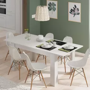 Buy Totnes White Extending Dining Table from Furnituretta