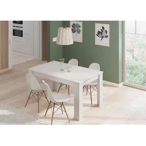 Buy Totnes White Extending Dining Table, 4 from Furnituretta