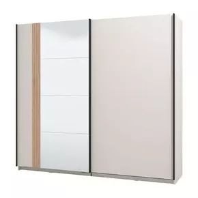Buy Glossop Cashmere And Artisan Oak Effect Sliding Door Wardrobe 220cm, 2 from Furnituretta
