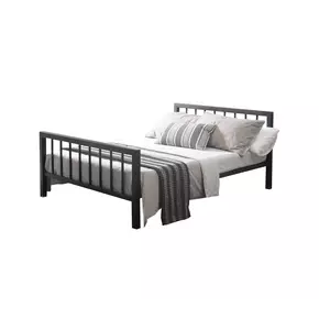 Buy Metro Classic Metal King Size Bed Black, Colour: Charcoal Black, Size: 5ft/King , Item Width: 157 from Furnituretta