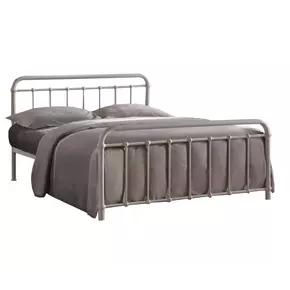 Buy Miami Ivory Metal King Size Bed Frame, Colour: Ivory, Size: 5ft/King , Item Width: 154 from Furnituretta