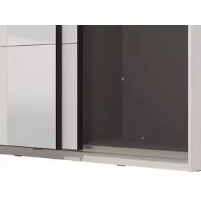 Buy Newbury White Sliding Wardrobe with Mirror, Colour: White, 4 from Furnituretta