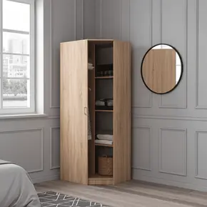 Buy Melrose Corner Wardrobe Sonoma Oak Effect, 2 from Furnituretta