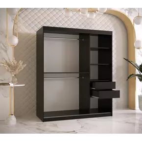 Buy Ramiro II Sliding Door Wardrobe 150cm, Colour: White, Item Width: 150, 3 from Furnituretta