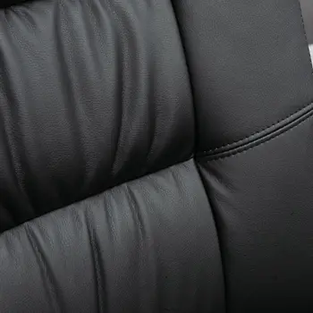 Buy Vinsetto Office Chair, PU Leather Desk Chair with 13cm Soft Padded Seat and Backrest, Swivel Chair with Adjustable Height and Rolling Wheels, Black, 8 from Furnituretta