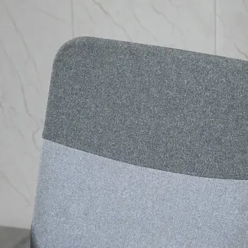 Buy Vinsetto Office Chair Linen Fabric Swivel Computer Desk Chair Home Study Adjustable Chair with Wheels, Grey, 8 from Furnituretta