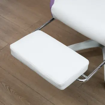 Buy Vinsetto Computer Gaming Chair, PU Leather Desk Chair with Footrest, Swivel Task Chair with 135°, White and Purple, 9 from Furnituretta