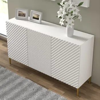Buy Surf Sideboard Cabinet White 150cm, Colour: White, Item Width: 150, 3 from Furnituretta