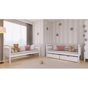 Buy Space-Saving Sleep & Storage: Gabi Bunk Bed White Matt with Drawers, Colour: White Matt, Mattresses: Foam Mattresses, 10 from Furnituretta