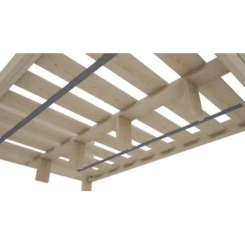 Buy Aurora (F1) Handmade Wooden Bed Frame – Super King Solid Pine in Oak, Colour: Oak, Bed Size: Super King (6ft), 14 from Furnituretta