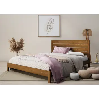 Buy Shibui (F15) Handmade Wooden Bed Frame Oak Finish– Minimalist Japanese Elegance Super King, Colour: Oak, Bed Size: Super King (6ft), 7 from Furnituretta