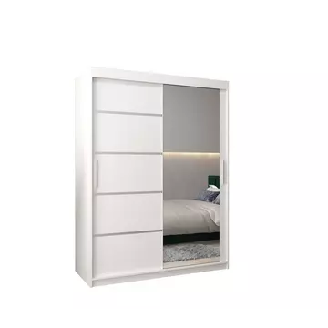 Buy Verona 02 Sliding Door Wardrobe 150cm, Colour: White, Item Width: 150 from Furnituretta