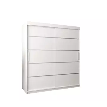 Buy Verona 01 Sliding Door Wardrobe 180cm, Colour: White, Item Width: 180 from Furnituretta