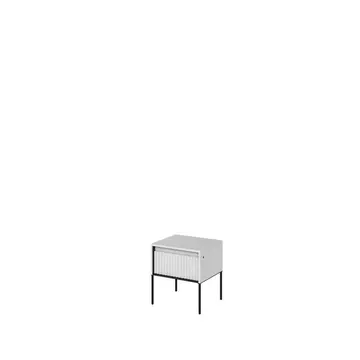 Buy Trend TR-10 Bedside Cabinet White Matt 46cm, Colour: White Matt, Width: 46 from Furnituretta
